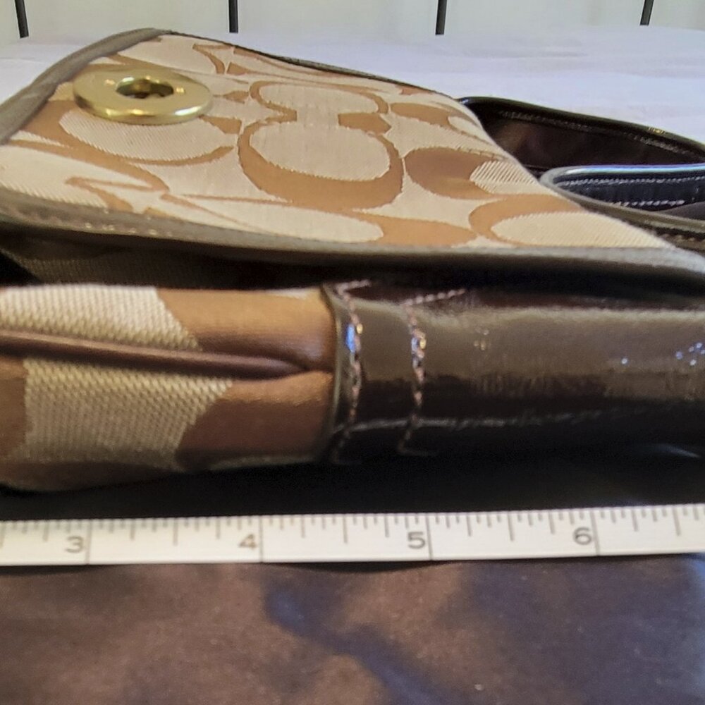 Vintage Coach Ergo Signature Flap Hobo Shoulder Bag - Picture 5 of 13